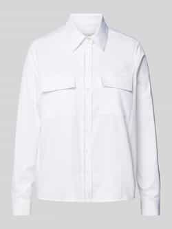 Milano italy Regular fit overhemdblouse met paspelzakken op de borst