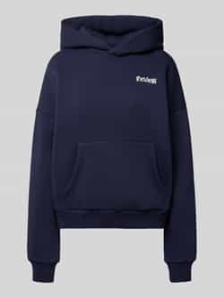 Review Oversized hoodie met labelprint