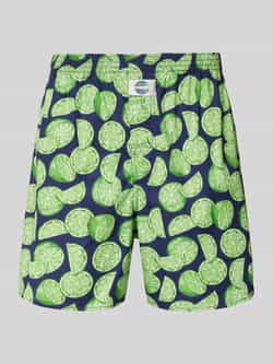 Deal Boxershort met labeldetail model 'Limiette'