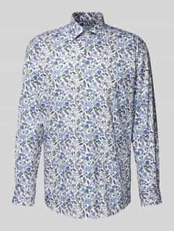 ETERNA REGULAR FIT Regular fit zakelijk overhemd met all-over motief