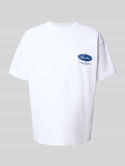 ANOTHER COTTON LAB Oversized T-shirt met labelprint model 'Summer in Paradise'