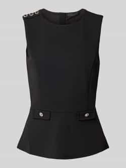 Guess Top met ronde hals model 'AMBRE PEPLUM'
