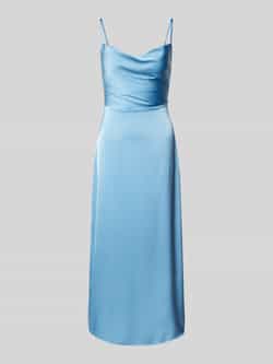 Vila Turquoise Zomerjurk met Vierkante Halslijn Blue Dames