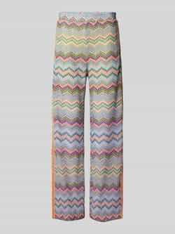Sportalm Flared stoffen broek met all-over print