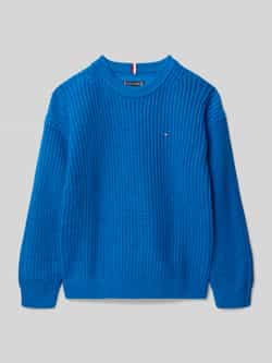 Tommy Hilfiger Teens Regular fit gebreide pullover van katoenmix