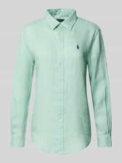 Polo Ralph Lauren Linnen blouse met labelstitching