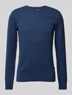 Blend Gebreide pullover met ribboorden