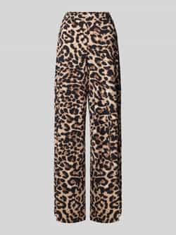 Vila Wide leg stoffen broek met elastische band model 'EOA'
