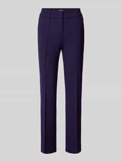 CAMBIO Slim fit stoffen broek met vaste persplooien model 'FARAH'
