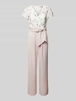 Christian Berg Cocktail Jumpsuit met strikceintuur