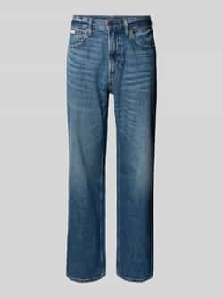 Calvin Klein Jeans Straight fit jeans van puur katoen in 5-pocketmodel