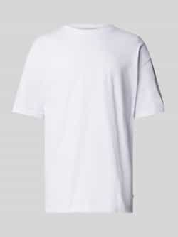 Samsøe T-shirt met geribde ronde hals model 'HUDSON'