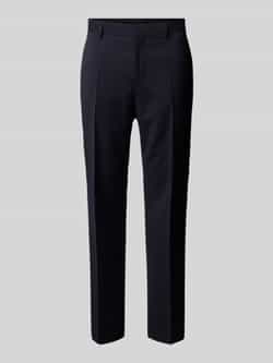 Boss Regular fit pantalon met persplooien model 'Genius'