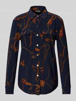 Lauren Ralph Lauren Regular fit blouse met klepzakken op de borst model 'CORWIN'