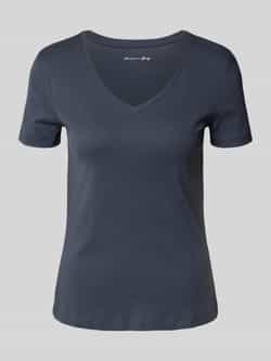 Christian Berg Woman T-shirt met geribde V-hals