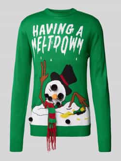 Lindbergh Kersttrui met labelstitching