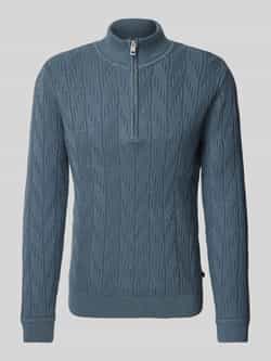 Tom Tailor Regular fit schipperstrui van katoenmix met kabelpatroon