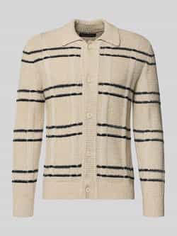 Marc O'Polo Regular fit gebreid jack van katoenmix