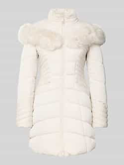 Guess Regular fit gewatteerde lange jas met tweewegsritssluiting model 'Oxana'
