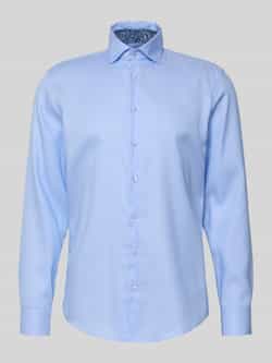 Seidensticker Slim fit zakelijk overhemd met kentkraag model 'New Kent'
