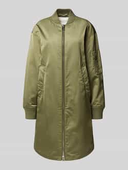 Marc O'Polo Comfort FIT lange blouson in vliegenierstijl in keperstof