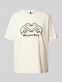Vero Moda Loose fit T-shirt met statementprint model 'VALERIE'