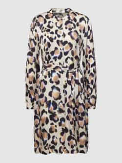 0039 italy Knielange jurk van viscose met all-over motief model 'Sedona'