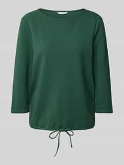Tom Tailor Relaxed fit shirt met 3 4-mouwen van biologische katoenmix met knoopdetails