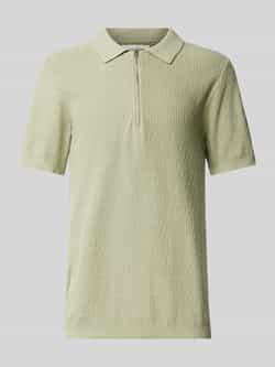 Casual friday Poloshirt met korte ritssluiting model 'JOE'