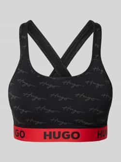 HUGO underwear Bralette-bh BRALETTE PAD SL DESI met contrasterende logo-band