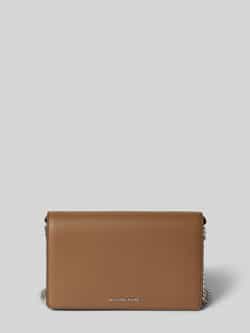 MICHAEL Kors Clutch met runderleer en labelapplicatie model 'JET SET'