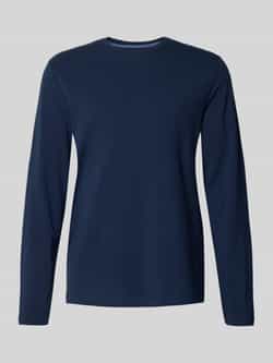 Christian Berg Men Shirt met lange mouwen en geribde ronde hals