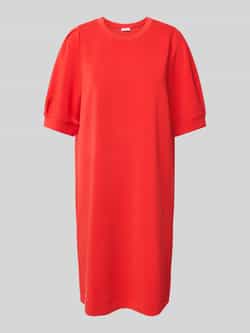 S.Oliver RED LABEL Regular fit scuba jurk met pofmouwen