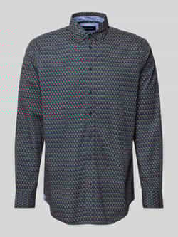 Christian Berg Men Vrijetijdsoverhemd met knoopsluiting