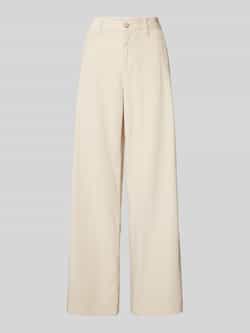 S.Oliver RED LABEL Regular fit corduroy broek van puur katoen met wijde pijpen