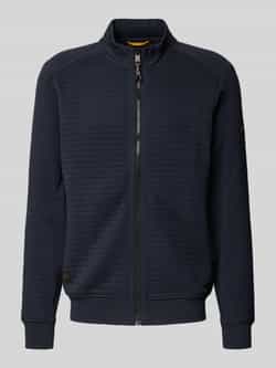 Camel active Regular fit sweatjack met opstaande kraag model 'Bubble'