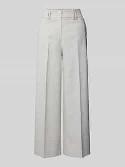 MORE & MORE Straight leg stoffen broek met persplooien
