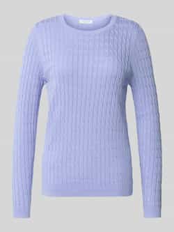 Christian Berg Woman Gebreide pullover met kabelpatroon