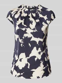 Comma Slim fit blouseshirt met druppelvormige hals