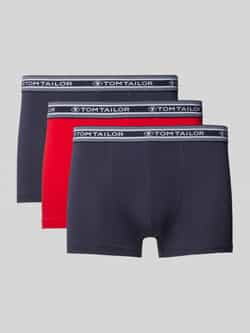 Tom Tailor Regular fit boxershort in een set van 5 stuks van zacht katoen met elastische band met label