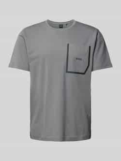 BOSS Green T-shirt met labelprint model 'Thilix'