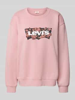 Levi's Sweatshirt met logoprint en ronde hals