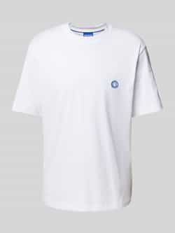 Hugo Blue T-shirt met logobadge model 'Niley'