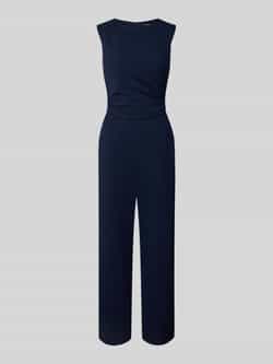 Swing Jumpsuit met ronde hals en plooien
