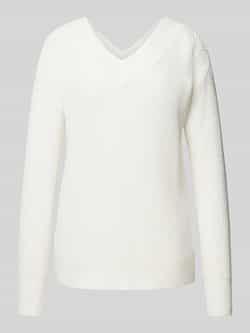 Only Regular fit gebreide pullover met geribde V-hals model 'MELTON LIFE'