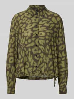 Marc Cain Regular fit blouse van viscose met tunnelkoord