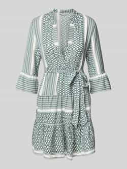 Only Getailleerde blousejurk met all-over motief model 'ATHENA'