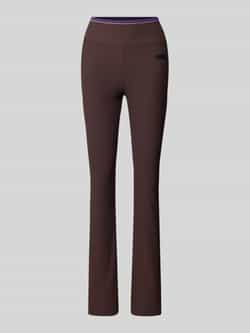 EA7 Emporio Armani Super skinny fit legging met fijnrib