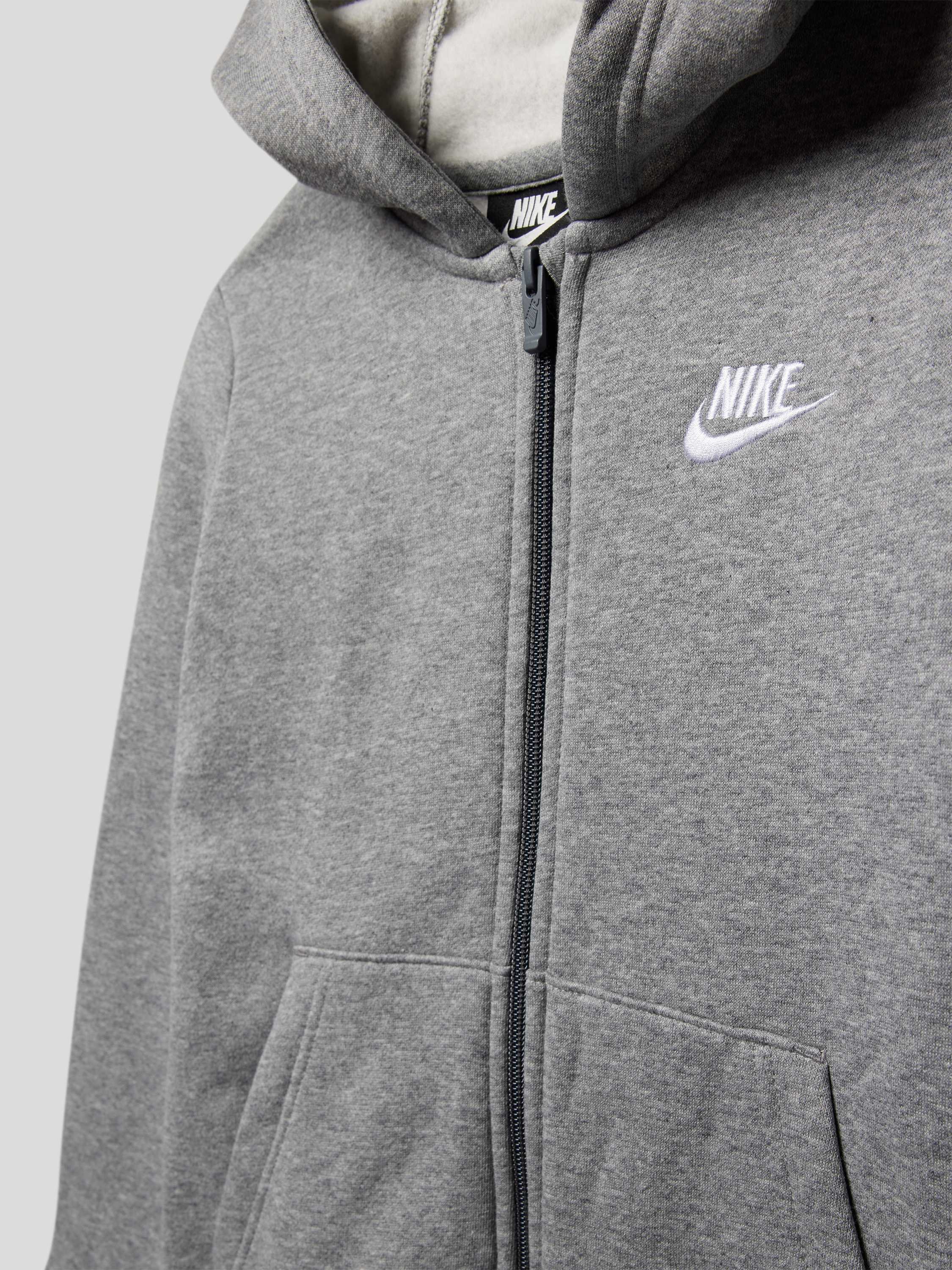 moord les Omleiden Nike Trainingsanzug aus Baumwoll-Mix mit Logo-Stickereien (mittelgrau  meliert) online kaufen