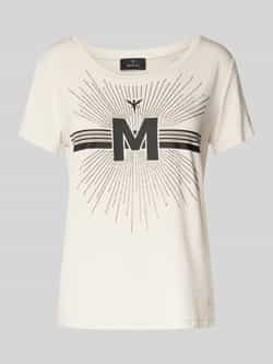 Monari T-shirt met strass-steentjes
